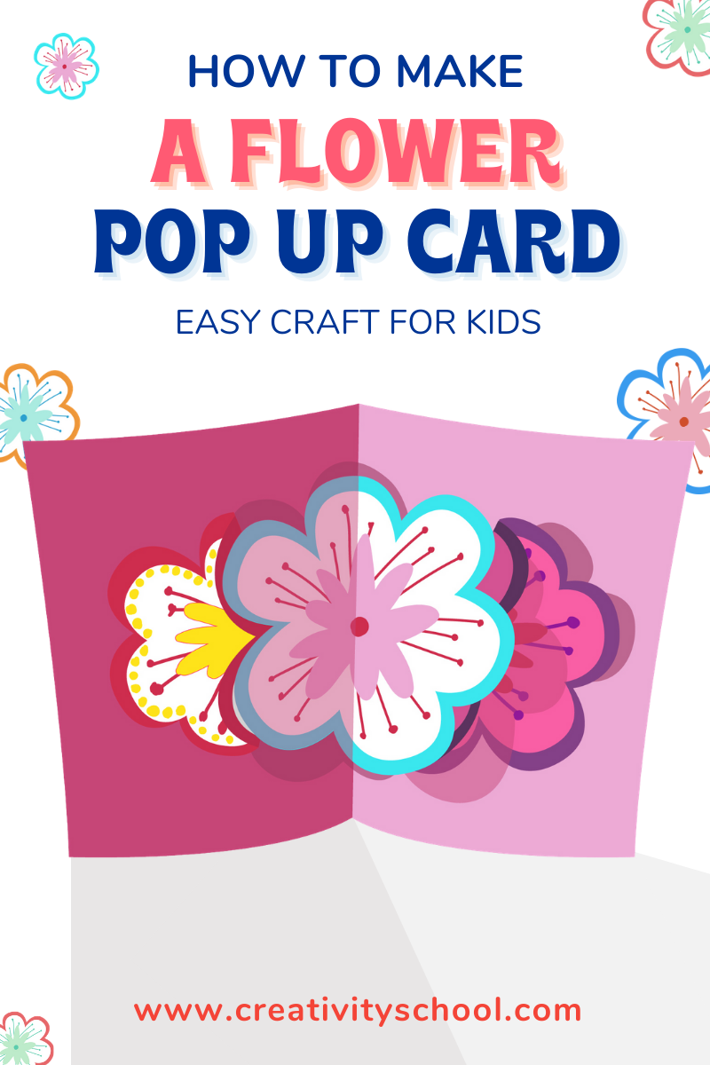 How To Make A Flower Pop Up Card For Kids