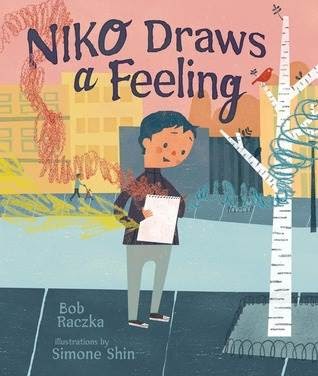 Book cover of Niko Draws a Feeling illustrated by Simone Shin.