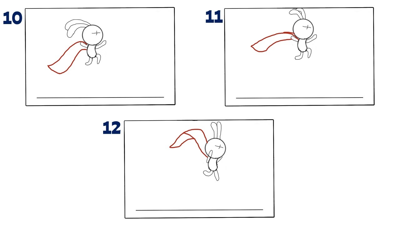Frames 10-12 on how to do the super bunny animation
