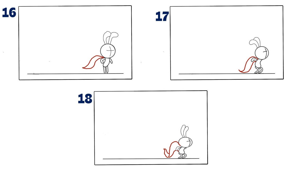 Frames 16-18 on how to do the super bunny animation