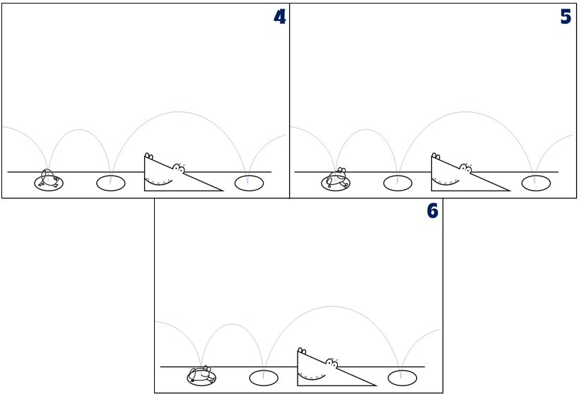 Frames 4-6 on how to do the leaping frog animation