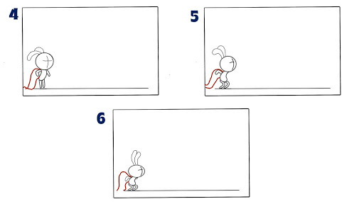 Frames 4-6 on how to do the super bunny animation