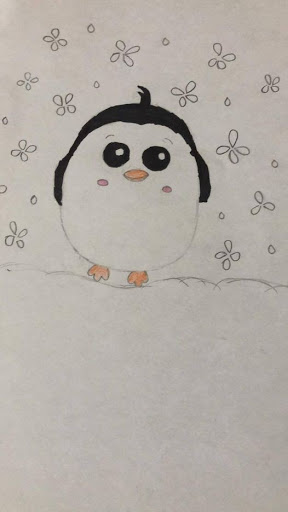 how to draw a cute cartoon penguin